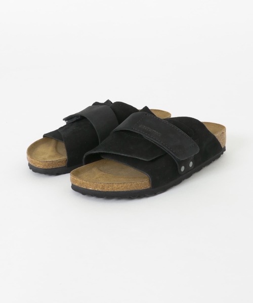 BIRKENSTOCK Kyoto サンダル ブラック Birkenstock Kyoto black suede/black oiled leather
