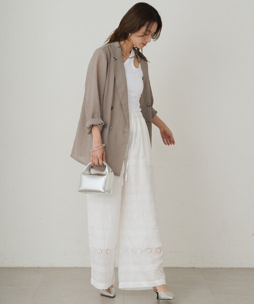 【新品】loungeDRESS ベイカーパンツ Loungedress パンツ ベイカーパンツ レディース : ZOZOTOWN