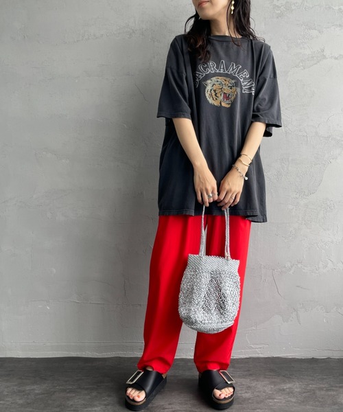 tシャツ 「REMI RELIEF」別注- ”US RUN”SP加工ロゴT-shirt レディース REMI RELIEF tシャツ 「REMI / レミレリーフ」ロゴTシャツ SP