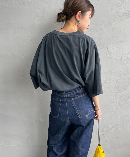 レミ レリーフ【REMI RELIEF】SP加工 NEW FIT TEE (BEAUTY IS POWER) Tシャツ ロゴ メンズ レディース 古着風 ヴィンテージ クルーネック コットン 日本製 REMI RELIEF レミ レリーフ【REMI RELIEF】SP加工 NEW FIT TEE