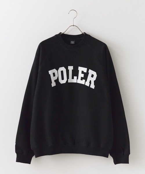 トレーナー スウェット POLeR/ポーラー COLLEGE RAGLAN CREW スウェット レディース POLeR トレーナー スウェット POLeR/ポーラー COLLEGE RAGLAN