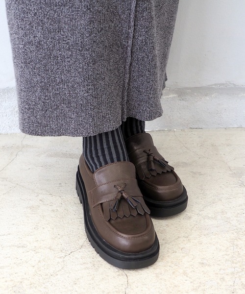 byあしながおじさん ローファー キルトタッセルローファー