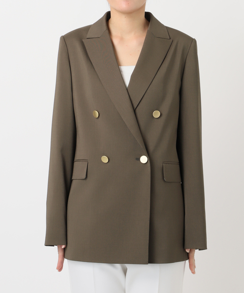 【新品】NOBLE ピークドラペルジャケット NOBLE｜《追加予約》《WEB・一部店舗カラー》ウールフラノ