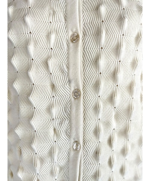 HONEY MI HONEY（ハニーミーハニー） カーディガン spiky knit puff