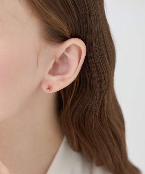 【10月誕生石!!】 4℃ ピアス K10ピンクゴールド ピアス 大人気!! Canal 4℃ 誕生石 K10 ピンクゴールド ピアス (4