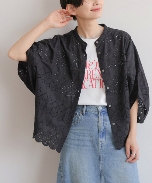 JOURNAL STANDARD relume ブラウス シャツ コットンカットワーク