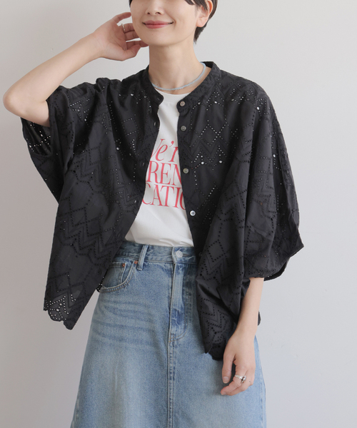 JOURNAL STANDARD relume ブラウス シャツ コットンカットワーク