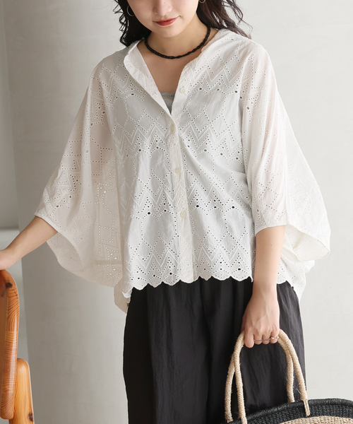 JOURNAL STANDARD relume ブラウス シャツ コットンカットワーク