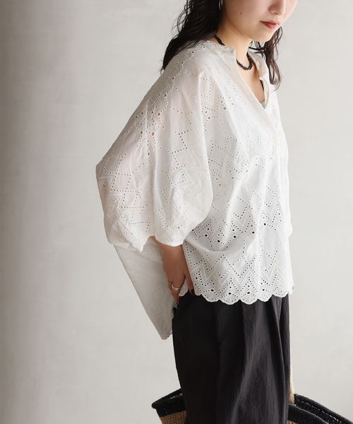 JOURNAL STANDARD relume ブラウス シャツ コットンカットワーク
