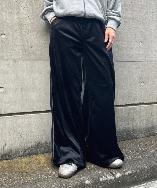MandO（エムオー） パンツ ベロアナイロントラックパンツ/セットアップ