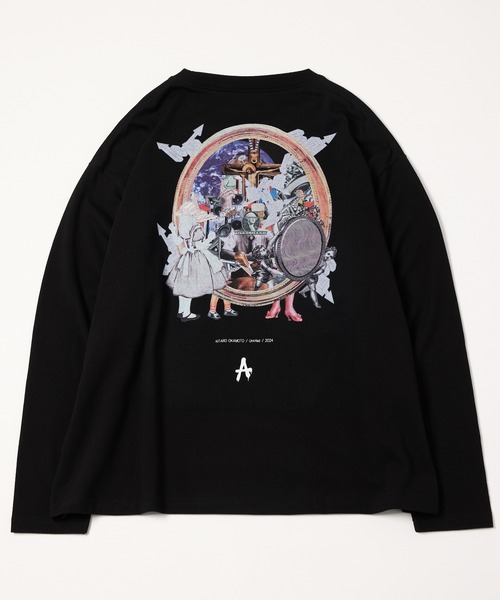 「AIVER」 長袖Tシャツ LARGE ホワイト メンズ
