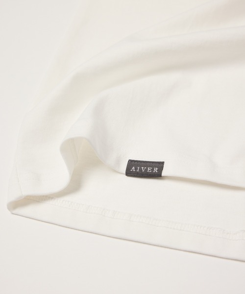 「AIVER」 長袖Tシャツ LARGE ホワイト メンズ