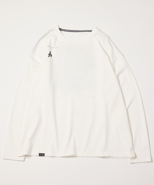 「AIVER」 長袖Tシャツ LARGE ホワイト メンズ