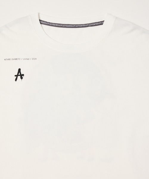 「AIVER」 長袖Tシャツ LARGE ホワイト メンズ