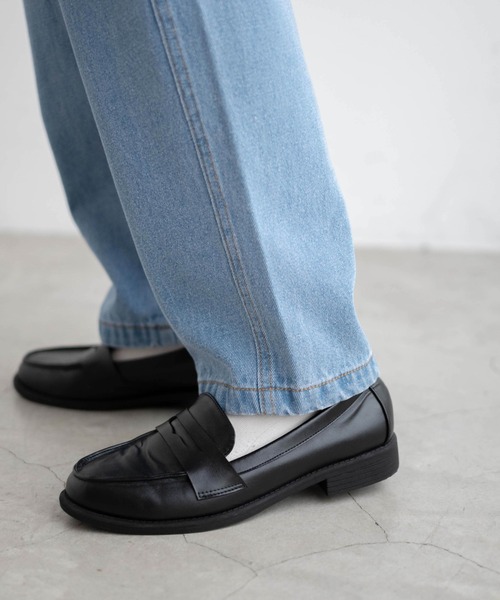 [WEGO] обработка Denim брюки LARGE свет индиго голубой женский 