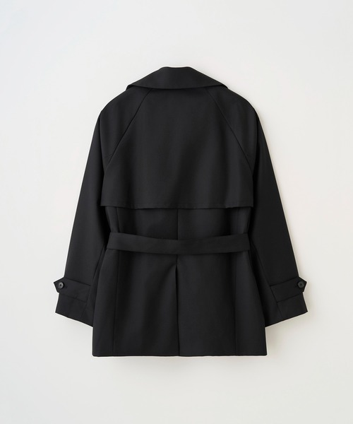 トレンチコート コート BELTED SHORT TRENCH メンズ レディースの画像
