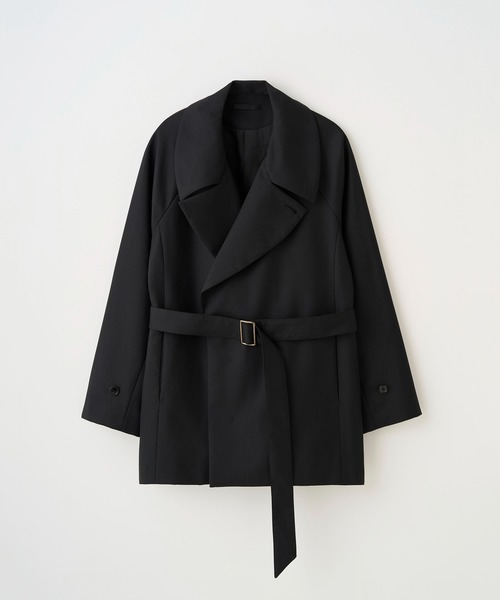 トレンチコート コート BELTED SHORT TRENCH メンズ レディースの画像