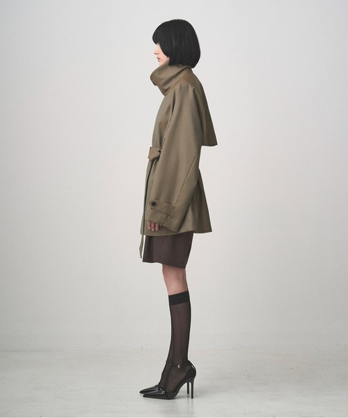 トレンチコート コート BELTED SHORT TRENCH メンズ レディースの画像