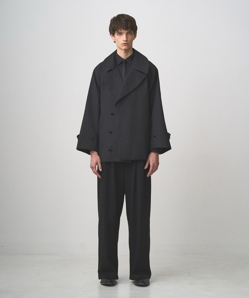 トレンチコート コート BELTED SHORT TRENCH メンズ レディースの画像