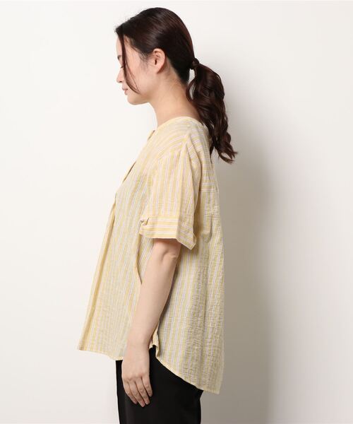 「MB mint breeze」 半袖ブラウス M グリーン レディース_画像2