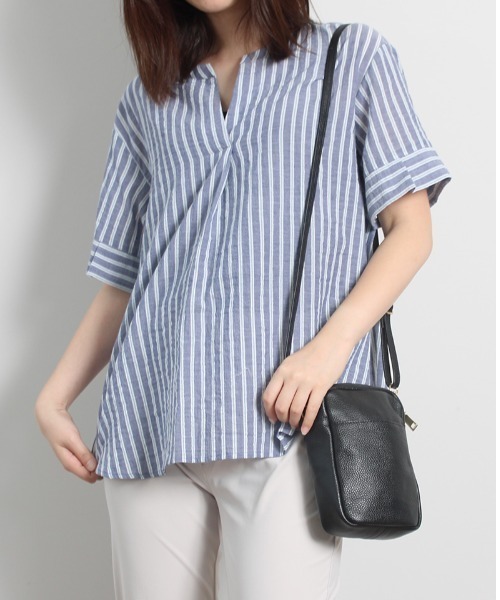 「MB mint breeze」 半袖ブラウス M グリーン レディース_画像8