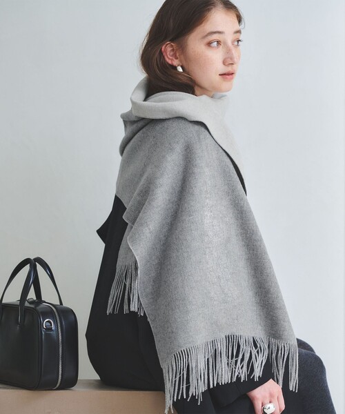 UNITED ARROWS ストール マフラー カシミヤ リバーシブル
