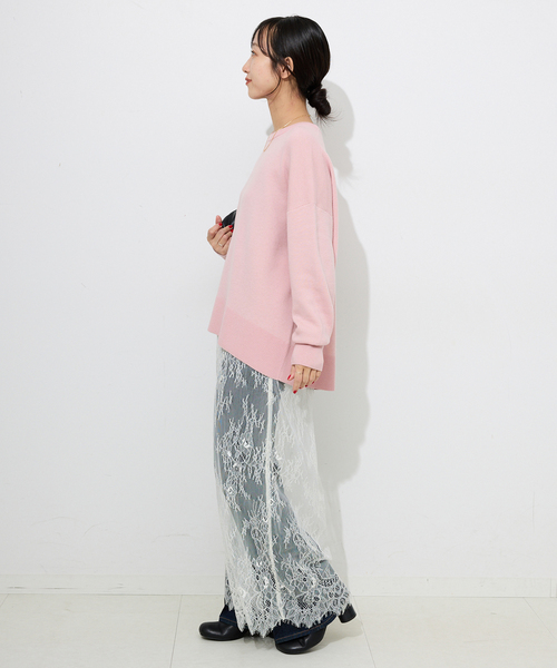 ✨美品✨ SLOBE IENA ニット プルオーバー カットワーク レース SLOBE IENA（スローブイエナ） ニット セーター 「セットアップ対応可