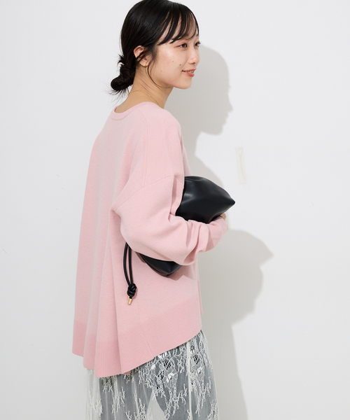 【新品未使用】SLOBE IÉNA ピンク 長袖セーター F SLOBE IENA（スローブイエナ） ニット セーター 「セットアップ対応可