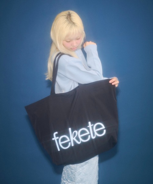 FEKETE（フェケテ） トートバッグ fekete big tote bag / feketeロゴ
