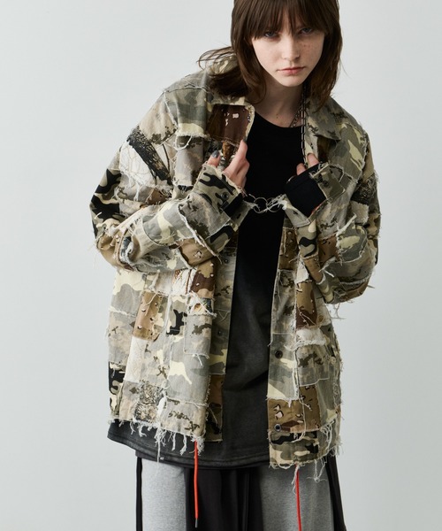 AIVER（アイバー） ミリタリージャケット モッズコート カモボロコーチ