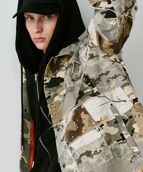 TANGRAM カモフラージュ ジャケット　アプリ限定 楽天市場】GARDEN TOKYO ANCELLM/アンセルム/CAMO ZIPUP HOODIE