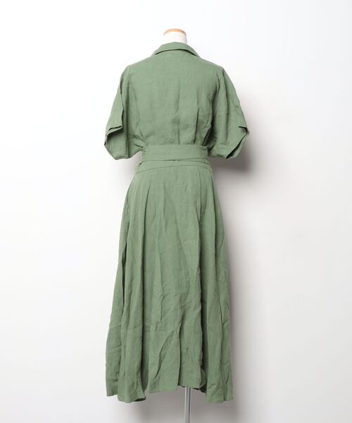 「A PUPIL」 シャツワンピース S グリーン レディース_画像2