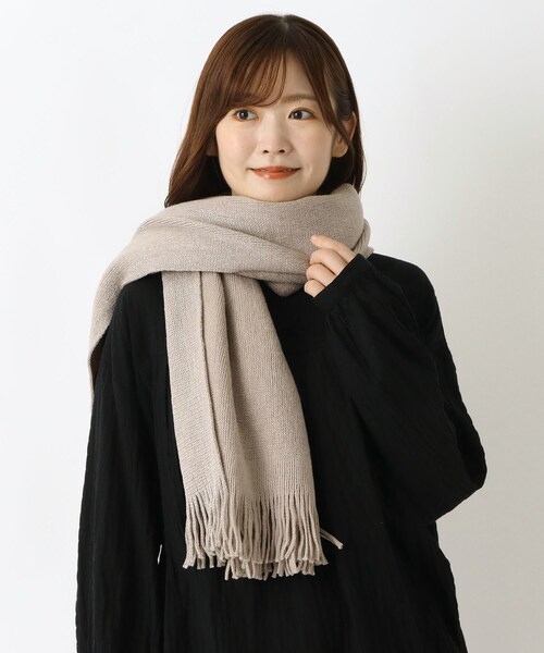 one'sterrace（ワンズテラス） ストール マフラー ラメライン ラッセル