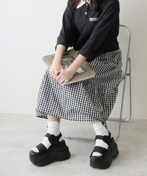 「DEMETER」 フラットサンダル S ブラック レディース_画像6