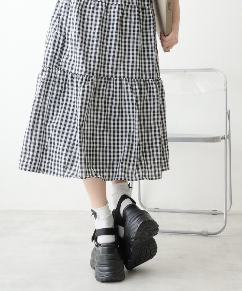「DEMETER」 フラットサンダル S ブラック レディース_画像9