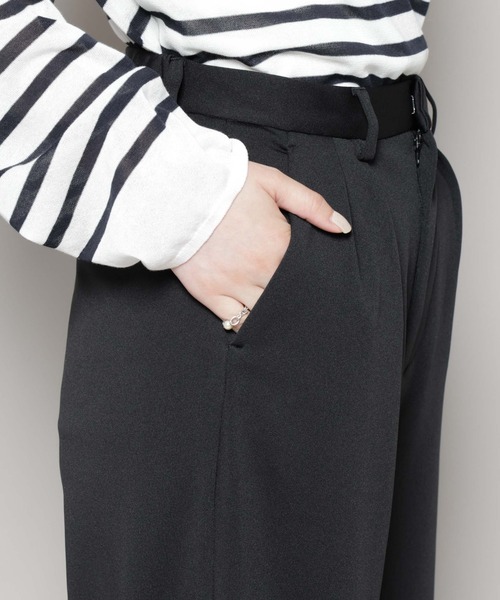 ナノユニバース（NANO universe）/「MC」coveross(R)フリースボンディングパンツ(セットアップ可) NANO universe（ナノ・ユニバース） スラックス パンツ 「MC」coveross