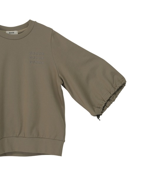 「ZUCCa」 スウェットカットソー M size ベージュ レディース_画像4