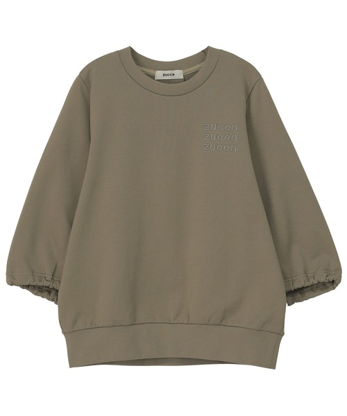 「ZUCCa」 スウェットカットソー M size ベージュ レディース_画像9