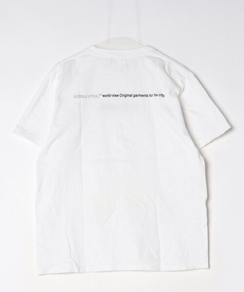 「DOUBLE STEAL」 半袖Tシャツ L ホワイト メンズ_画像2