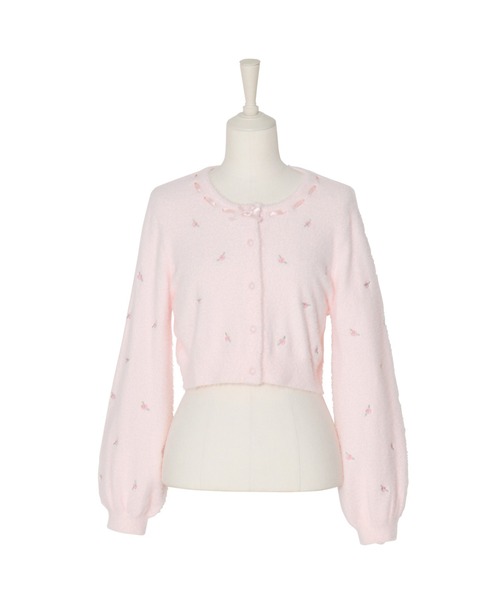 Fiorforte カーディガン petit rose cardigan レディース : ZOZOTOWN