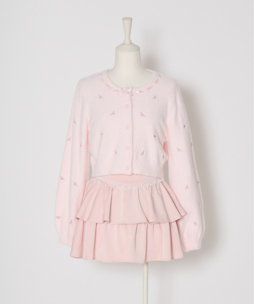 Fiorforte カーディガン petit rose cardigan レディース : ZOZOTOWN