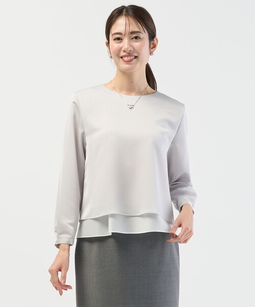 J.PRESS（J.プレス） tシャツ ハンマーサテン カットソー レディース 