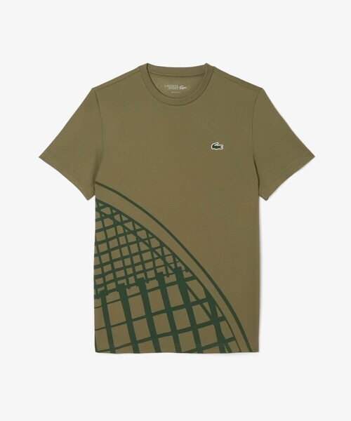 LACOSTE(ラコステ) ラケットグラフィックウルトラドライTシャツメンズ LACOSTE（ラコステ） tシャツ ラケットグラフィックウルトラドライT