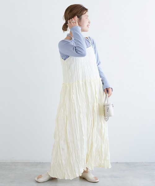 「w closet」 サロペットスカート FREE ブラック レディース_画像7
