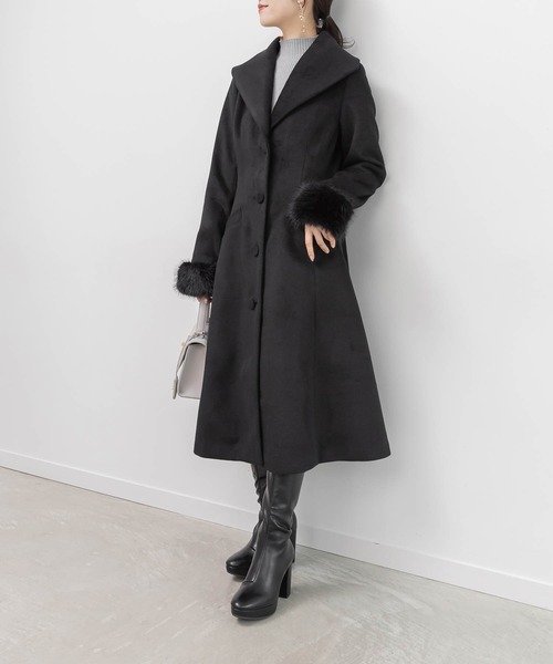 RANDA（ランダ） コート チェスターコート 2WAY ショールカラーロング