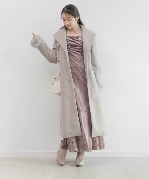 RANDA（ランダ） コート チェスターコート 2WAY ショールカラーロング