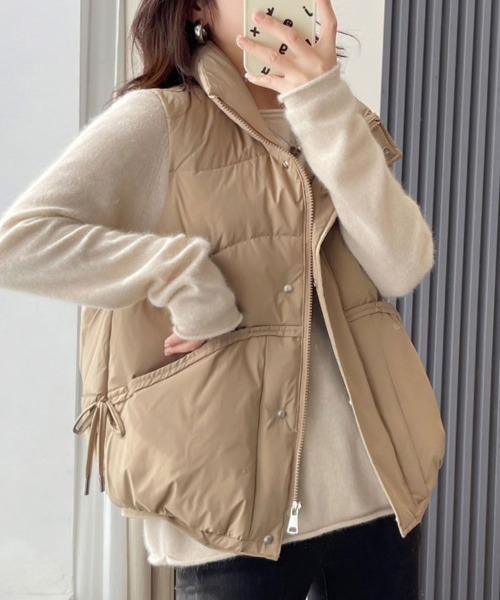 Sally Lunn ダウンベスト ベスト 中綿フェイクダウンベスト レディース