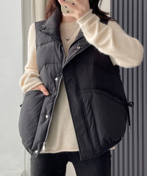 Sally Lunn ダウンベスト ベスト 中綿フェイクダウンベスト レディース