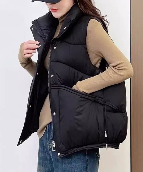 Sally Lunn ダウンベスト ベスト 中綿フェイクダウンベスト レディース