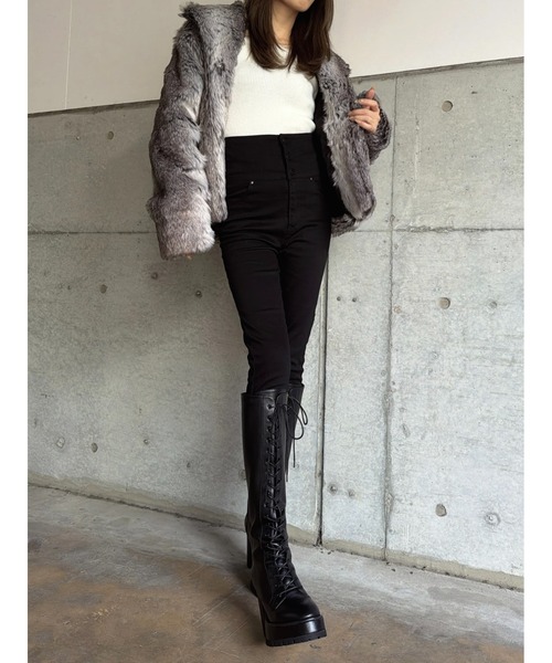 EGOIST（エゴイスト） コート アウター ニュアンスカラーファーコート